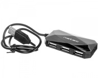 USB HUB NATEC 4-PORTOVÝ LOCUST USB 2.0 BLACK NHU-0647