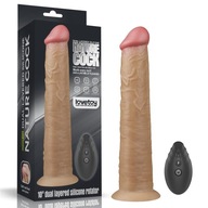 10'' DVOJVRSTVENÉ PLATINOVÉ SILIKÓNOVÉ OTOČNÉ DILDO 10'' DVOJVRSTVENÉ PLATINOVÉ SILIKÓNOVÉ OTOČNÉ DILDO