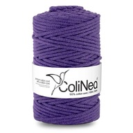 Colinea String sa opliekol pre makramu 100% bavlnu, 5 mm 100 m, fialová Colinea String sa opliekol pre makramu 100% bavlnu, 5 mm 100 m, fialová
