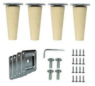 NOHY DREVENÉ NOHY 10CM PM100 + SÚPRAVA LISTOV NOHY DREVENÉ NOHY 10CM PM100 + SÚPRAVA LISTOV