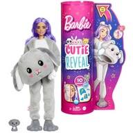 BÁBIKA BARBIE V ŠEDÝCH ŠATOCH PRE PSA CUTIE REVEAL + 10 PREKVAPENÍ