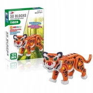 TIGER FOAM BLOCKS MÄKKÉ 3D PUZZLE 121 EL TIGER FOAM BLOCKS MÄKKÉ 3D PUZZLE 121 EL