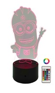 3D RGB LED NOČNÁ LAMPA MINIONK USB DIAĽKOVÉ 3D RGB LED NOČNÁ LAMPA MINIONK USB DIAĽKOVÉ