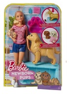 BÁBIKA BARBIE + SET PSÍKA FBN17 NARODENIE PSA