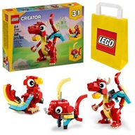 LEGO BLOCKS | CREATOR 31145 RED DRAGON DARČEK 3 V 1 PRE DETI + TAŠKA LEGO BLOCKS | CREATOR 31145 RED DRAGON DARČEK 3 V 1 PRE DETI + TAŠKA