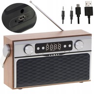 RETRO PRENOSNÉ KUCHYNSKÉ RÁDIO SIEŤ + BATÉRIOVÁ ANTÉNA MP3/USB/BT 16W RETRO PRENOSNÉ KUCHYNSKÉ RÁDIO SIEŤ + BATÉRIOVÁ ANTÉNA MP3/USB/BT 16W