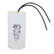 Štartovací kondenzátor motora 20uF 450V MIFLEX str. Štartovací kondenzátor motora 20uF 450V MIFLEX str.