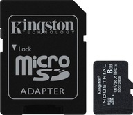 Pamäťová karta Kingston 8GB microSDHC Industrial C10 A1 pSLC Pamäťová karta Kingston 8GB microSDHC Industrial C10 A1 pSLC