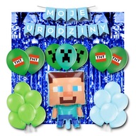 Set Balloons Pixels Minecraft Banner Moje narodeniny Set Balloons Pixels Minecraft Banner Moje narodeniny