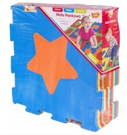 Penová puzzle podložka s farebnými figúrkami