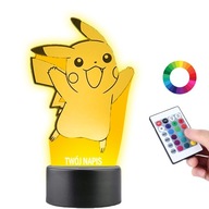 Stolná lampa Pikachu Pokemon 16col LED PLEXIDO Stolná lampa Pikachu Pokemon 16col LED PLEXIDO