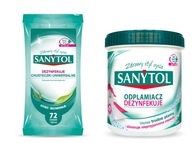 SANYTOL DEZINFEKČNÁ SADA PRÁŠOK + UBROÚŠKY C SANYTOL DEZINFEKČNÁ SADA PRÁŠOK + UBROÚŠKY C