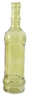 Ozdobná sklenená fľaša, váza 31 cm, zelená