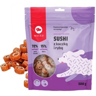 MAKED SUSHI KAČIČKA A RYBA 500G MÄKKÝ POŠKODOK PRE PSA MAKED SUSHI KAČIČKA A RYBA 500G MÄKKÝ POŠKODOK PRE PSA