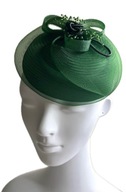 Fascinátor hlavy, elegantný toque, zelená čelenka Fascinátor hlavy, elegantný toque, zelená čelenka