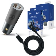 Autonabíjačka 3mk 100W + USB-C kábel 4K 1m Autonabíjačka 3mk 100W + USB-C kábel 4K 1m