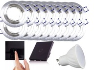 Set Halogen LED 18x Objímka + vypínač + žiarovky