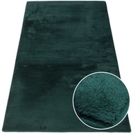 Mäkký plyšový moderný koberec 60x100 cm Zelená