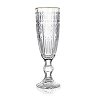 SUDE zdobený pohár na šampanské, 150ml