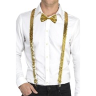 DISCO OUTFIT SET ZLATÝ FLITROVÝ ÚVAH GLITTROVÝ MOTÝLEK DISCO OUTFIT SET ZLATÝ FLITROVÝ ÚVAH GLITTROVÝ MOTÝLEK