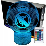Nočná LED lampa FC Real Madrid Football 3D LAMP Nočná LED lampa FC Real Madrid Football 3D LAMP