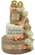 TORTA 3 uterákov DARČEK Narodeniny 50. výročie 25 TORTA 3 uterákov DARČEK Narodeniny 50. výročie 25