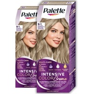 Paleta farieb na vlasy 9-1 ultra svetlá blond súprava 2 ks Paleta farieb na vlasy 9-1 ultra svetlá blond súprava 2 ks
