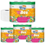 Toaletný papier Foxy Love The Bee 400 listov Soft Delicate 4 kotúče x 4