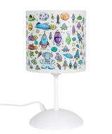 Lampa s tienidlom pre deti, kozmos LED vzor Lampa s tienidlom pre deti, kozmos LED vzor