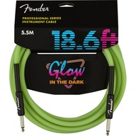 Fender Professional Series Glow in the Dark Kábel zelený 18.6