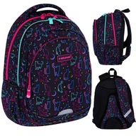 Trojkomorový batoh Astra HEAD AB300 MIDNIGHT CATS cats, 27 L