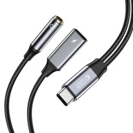 KÁBLOVÝ ADAPTÉR TECH-PROTECT ULTRABOOST PD60W/6A TYP-C NA MINI JACK 3,5MM & KÁBLOVÝ ADAPTÉR TECH-PROTECT ULTRABOOST PD60W/6A TYP-C NA MINI JACK 3,5MM &