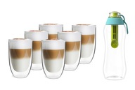 Vialli Design termo pohár na kávu 350ml (6ks) + DAFI fľaša 0,3l