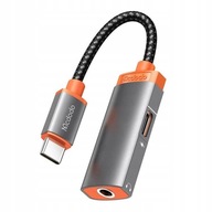Mcdodo Adaptér USB-C na Mini Jack 3,5 mm + USB-C PD Mcdodo Adaptér USB-C na Mini Jack 3,5 mm + USB-C PD