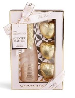 IDC Bath Gift Gold Zlatá darčeková súprava do kúpeľa Šampanské + srdiečka IDC Bath Gift Gold Zlatá darčeková súprava do kúpeľa Šampanské + srdiečka