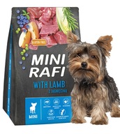 RAFI suché krmivo mini krmivo pre psov s jahňacou príchuťou 3kg pre psov malých plemien