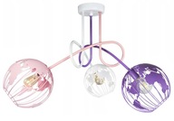 MLÁDEŽ Závesné stropné svietidlo luster EDISON GLOBUS 3 multicolor MLÁDEŽ Závesné stropné svietidlo luster EDISON GLOBUS 3 multicolor