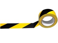 Žltá a čierna 100 mm vystužená značkovacia páska