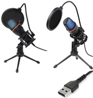 Mikrofón pre PC, KAPACITNÝ USB LED RGB Mikrofón pre PC, KAPACITNÝ USB LED RGB