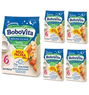 BoboVita Mlieko a ryžová kaša 3 ovocie 5x400g 6+