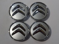 4x Stredové krytky Emblémy na disky CITROEN 60 mm 3D strieborné 4x Stredové krytky Emblémy na disky CITROEN 60 mm 3D strieborné