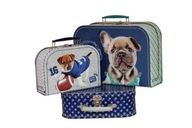 LOVELY DOG - Ozdobné kufríky 3 ks.