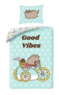 Pusheen detské obliečky 160x200 Halantex viacfarebné 100% bavlnené mačiatko Pusheen detské obliečky 160x200 Halantex viacfarebné 100% bavlnené mačiatko