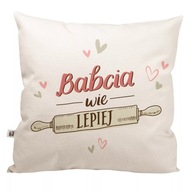 Darčekový vankúš "Babka vie najlepšie" Darčekový vankúš "Babka vie najlepšie"