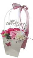 košík pre učiteľku Mydlové kvety darček