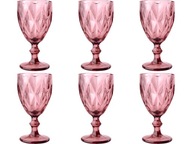 Sada pohárov na víno 300ml ELISE PINK-6ks Sada pohárov na víno 300ml ELISE PINK-6ks