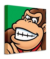 Obraz na plátne Super Mario Donkey Kong 40x40 cm