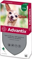 Bayer Advantix na kliešte proti blchám 4x0,4 psov do 4kg Bayer Advantix na kliešte proti blchám 4x0,4 psov do 4kg