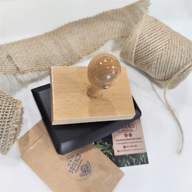 Drevená pečiatka 10x7 cm s vaším LOGOM a atramentom Drevená pečiatka 10x7 cm s vaším LOGOM a atramentom