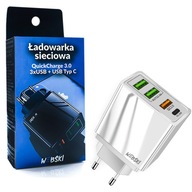 4 USB nástenná nabíjačka (3xUSB + USB QC3.0)WEBSKI 4 USB nástenná nabíjačka (3xUSB + USB QC3.0)WEBSKI